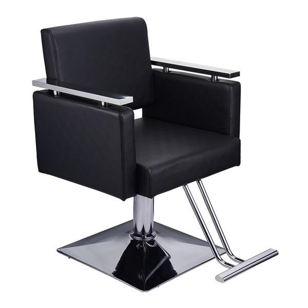 HC197B Square Base Boutique Hair Salon Special Hairdressing Chair Beauty Chair Black