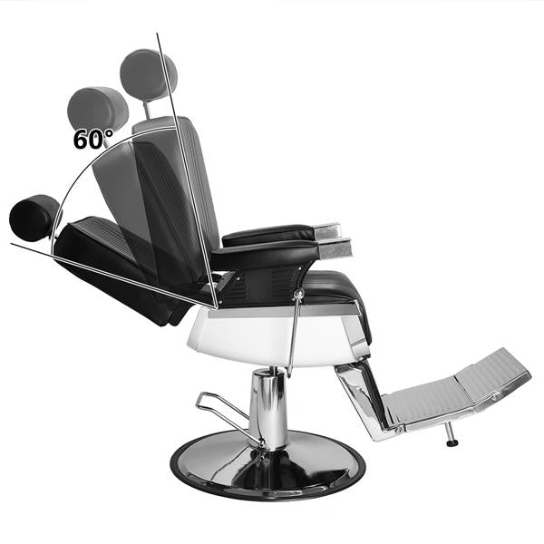 All Purpose Recline Hydraulic Barber Chair Heavy Duty Salon Spa Beauty Equipment Black