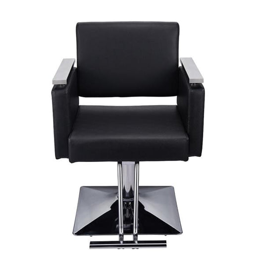 HC197B Square Base Boutique Hair Salon Special Hairdressing Chair Beauty Chair Black