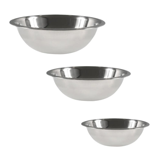 Stainless Steel Bowls (individually or as a set of 3 - large medium small)